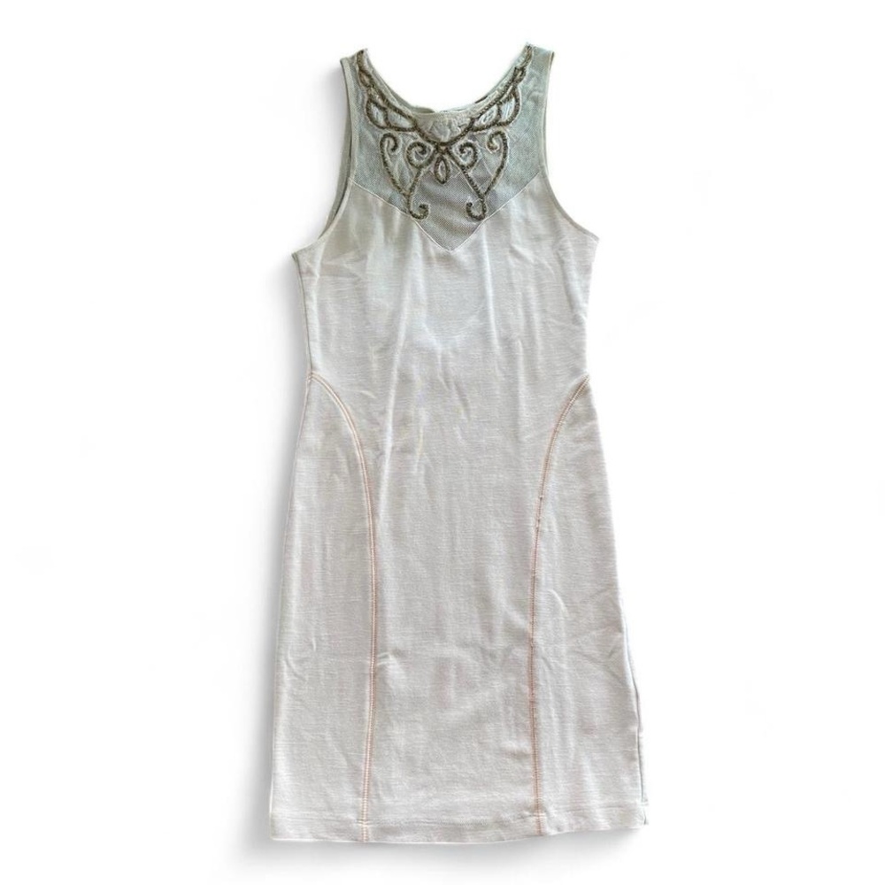 Free People beaded bodycon - cream - xs
